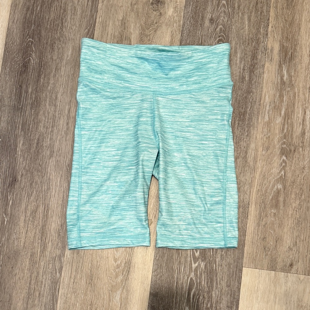 Gap Fit Space Dye Teal Blue Bike Shorts XS